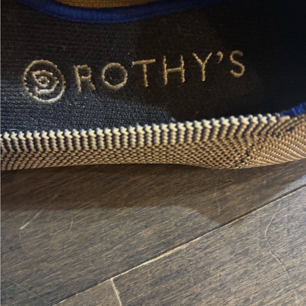 Rothy's Chic Knit Flats in Tan and Blue - Picture 4 of 4